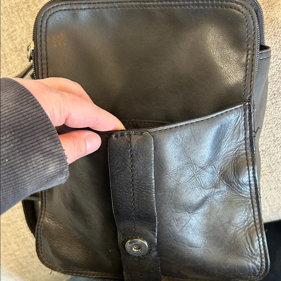 GREAT AMERICAN LEATHERWORKS BLACK BACKPACK BAG - Picture 10 of 16